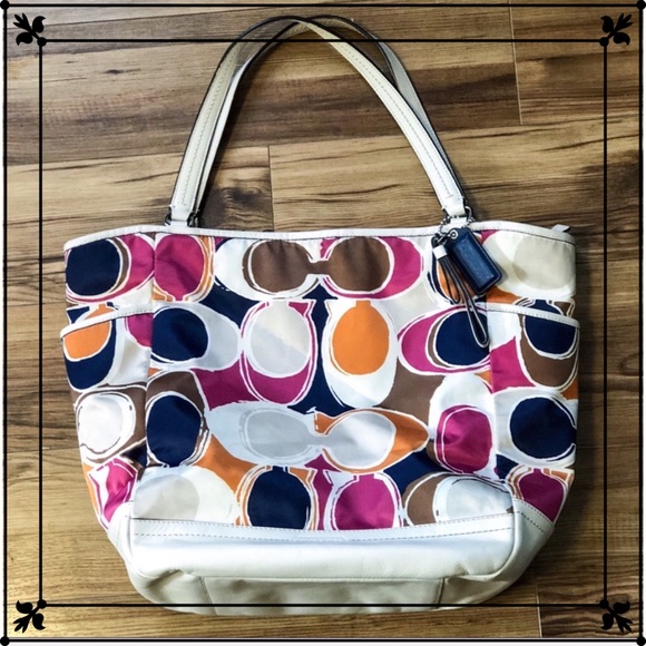 Coach Handbags - Coach Ashley Scarf Print Purse